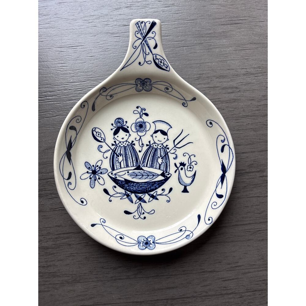 vintage Stavangerflint Flamingo "Chef" (Mesterkokken) serving dish - Norway